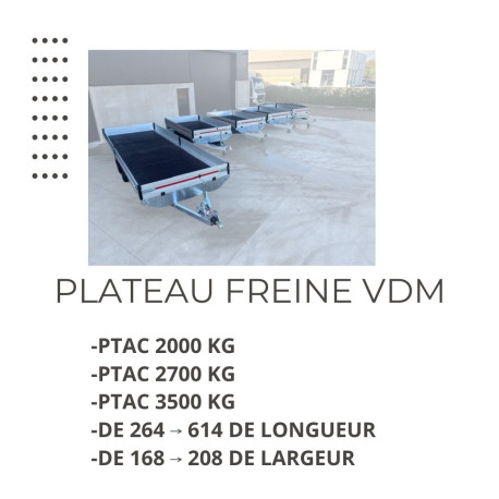 PLATEAU FREINE - VDM - A PARTIR DE